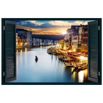 Ventanas 3d vinilo de venecia